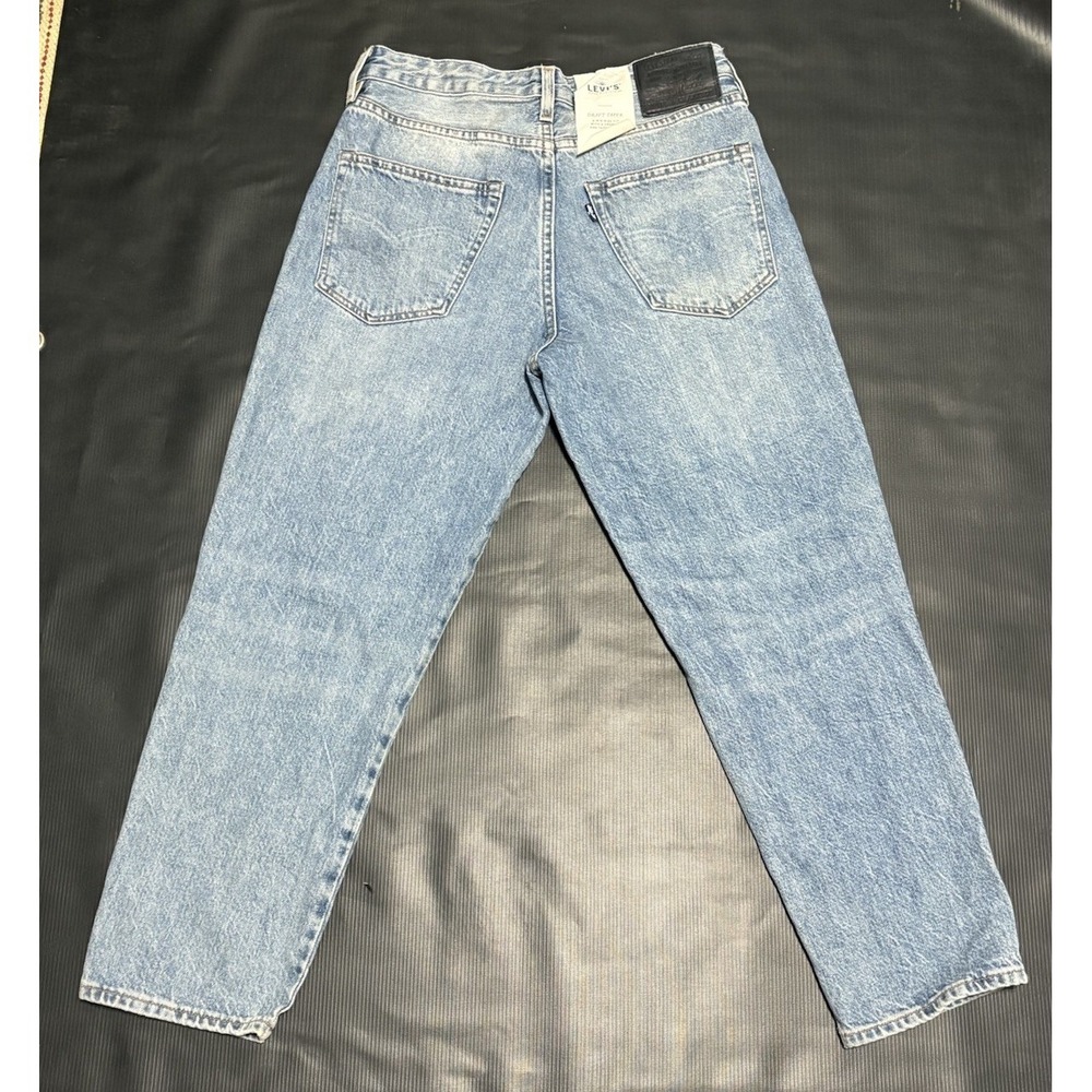 NWT Levi's Big E Draft Taper Mid Rise Cropped Jeans Premium denim Y2K Sz 30 Boho - Picture 3 of 7